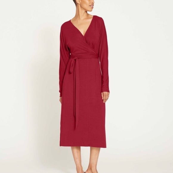 Universal Standard Dresses & Skirts - Universal Standard | Burgundy Wrap Dress